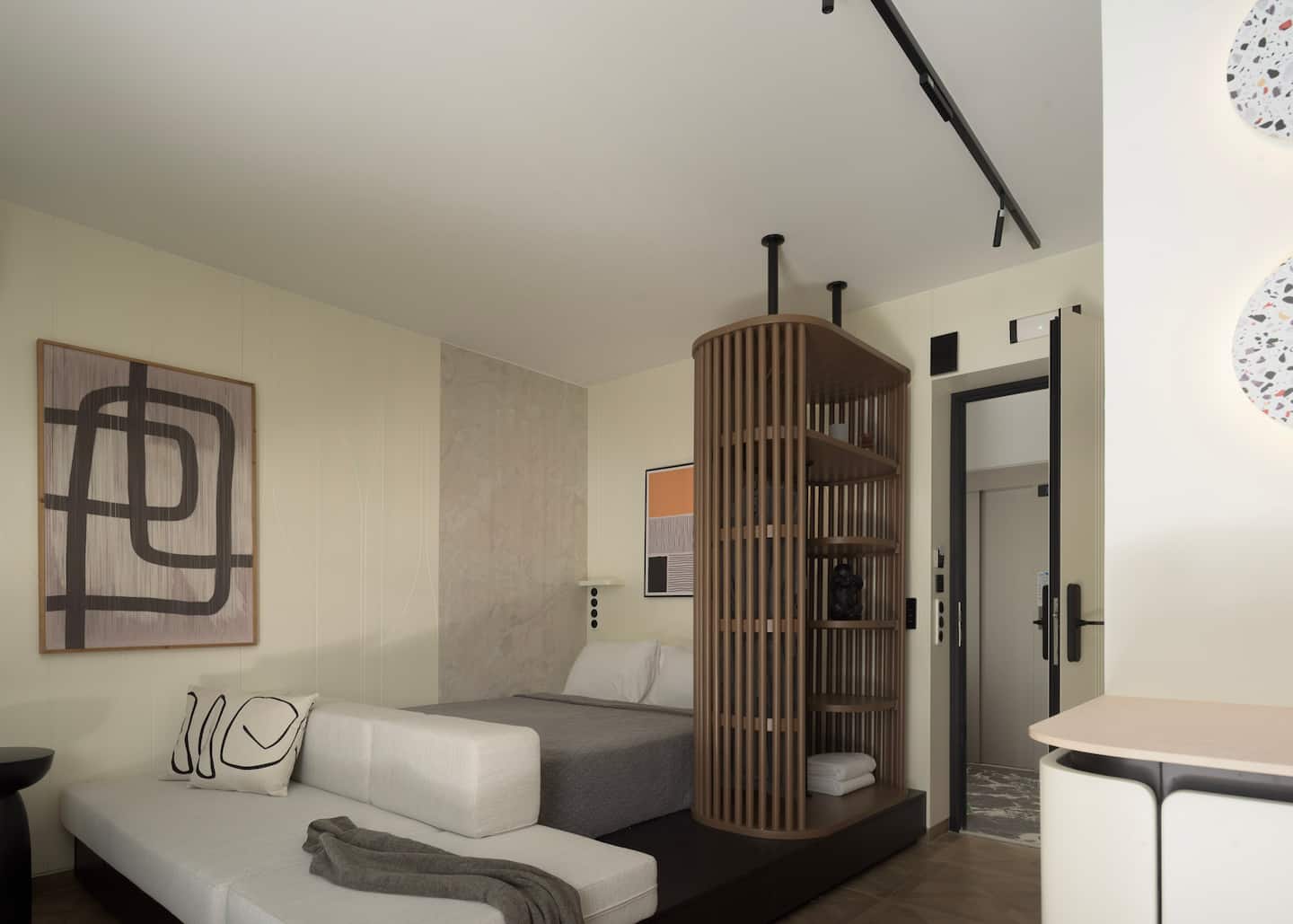 Studio with Side Sea View — 2